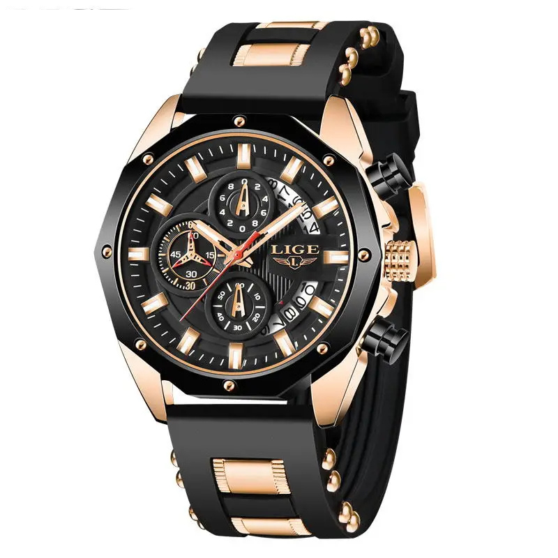 Luxury Chronograph – Waterproof Sport Quartz Watch for Men
