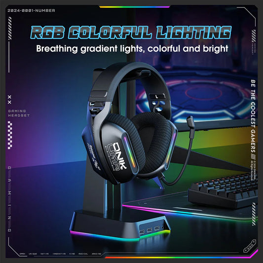 ONIKUMA Wireless Gaming Headset 3 Modes with Bendable HD Mic & Immersive Sound