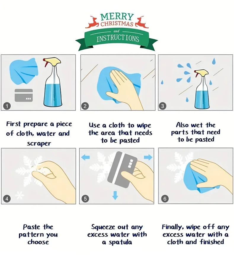 Reusable Christmas Window Cling Sheet