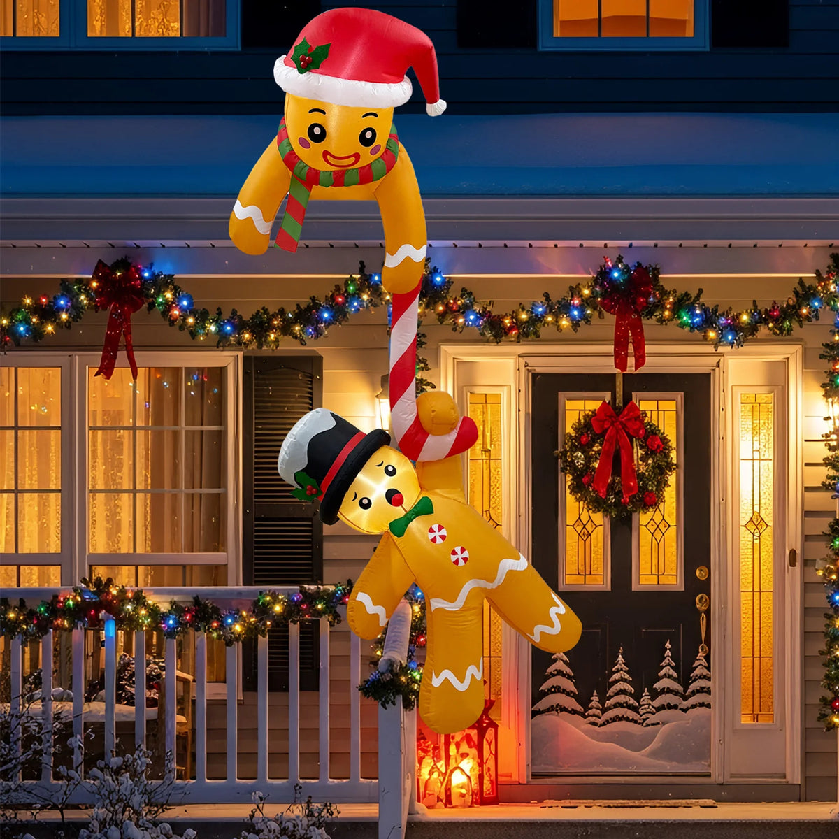 7 FT Inflatable Gingerbread Man Christmas Decoration