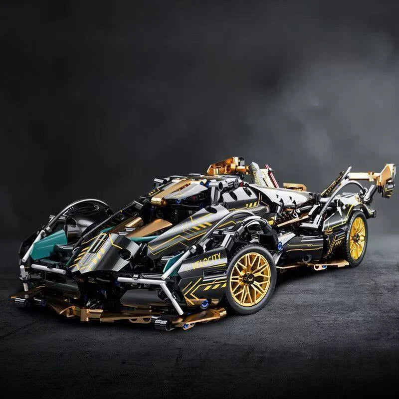 1690 Piece V12 Model Car Building Block Set - Upgraded Version, Durable Abs Material, Perfect Choice for Home Decoration and Gifts, Christmas