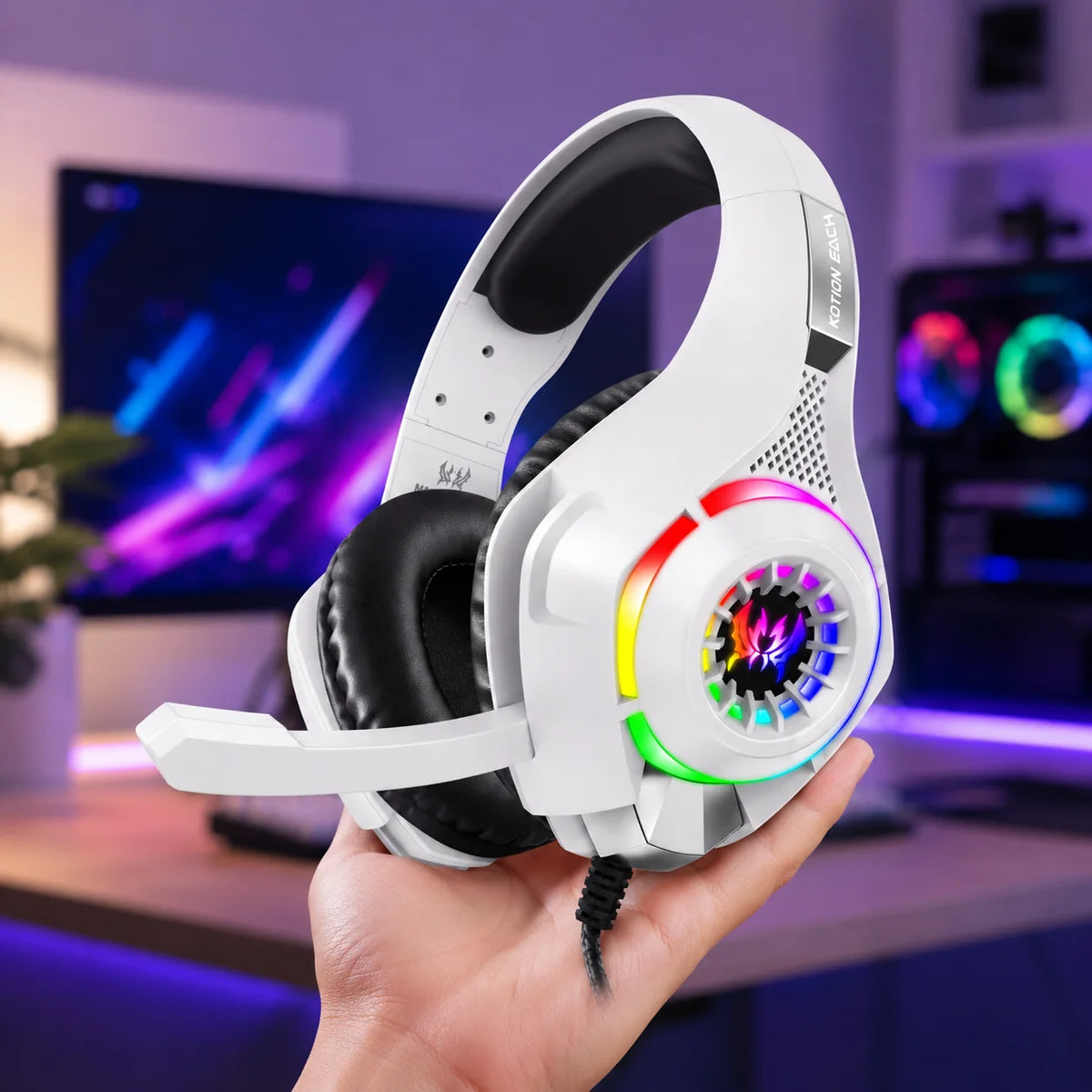 GS410 Wired RGB Gaming Headset with Microphone – 3.5mm
