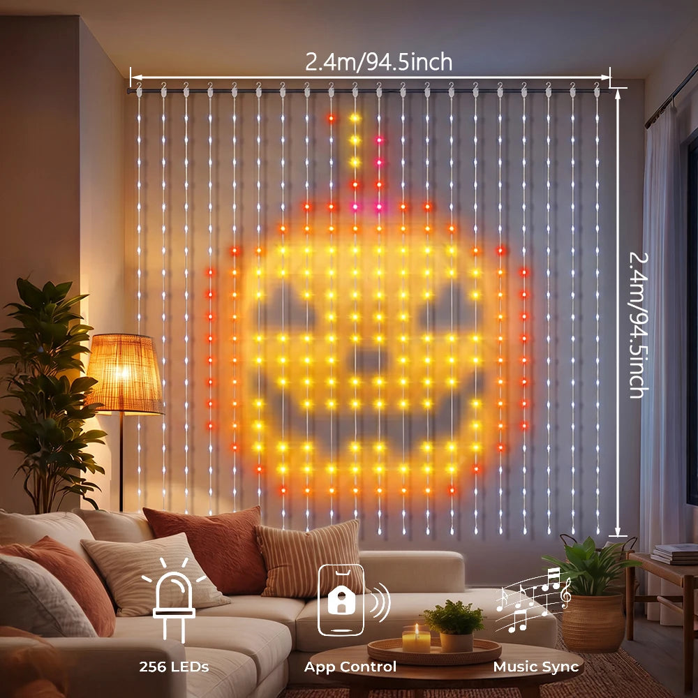 RGB Smart Fairy Curtain Lights