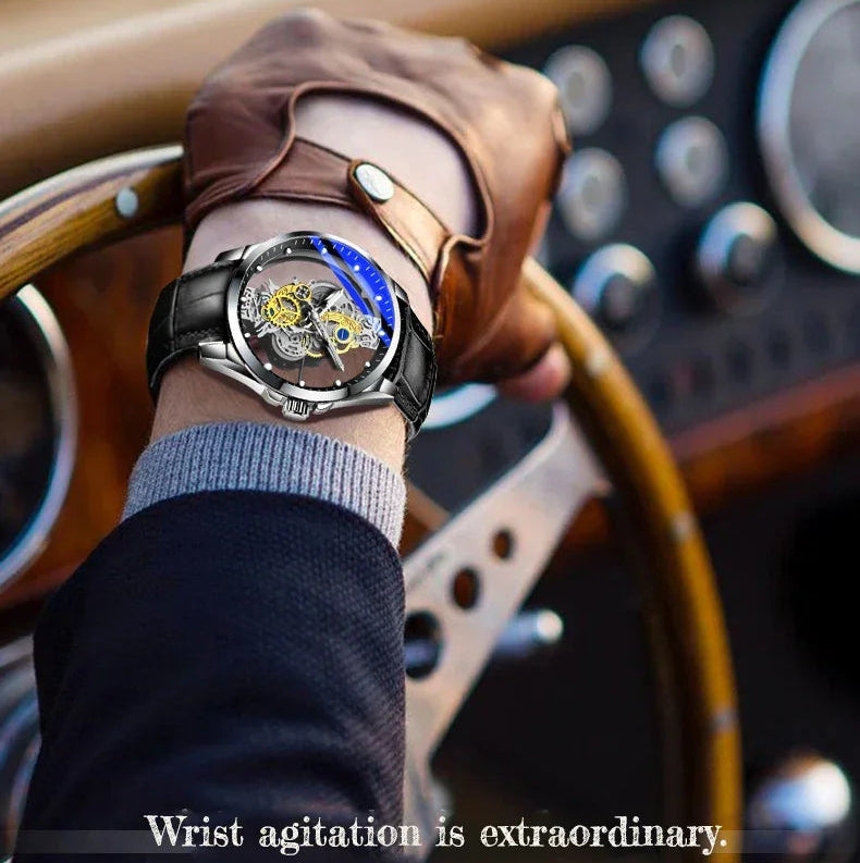 Luxury Men's Business Watches Men Silver Stainless Steel Quartz Watch Male Luminous Clock