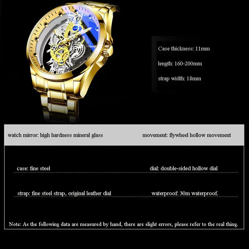 Luxury Men's Business Watches Men Silver Stainless Steel Quartz Watch Male Luminous Clock