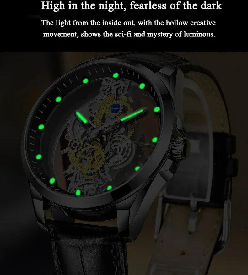 Luxury Men's Business Watches Men Silver Stainless Steel Quartz Watch Male Luminous Clock