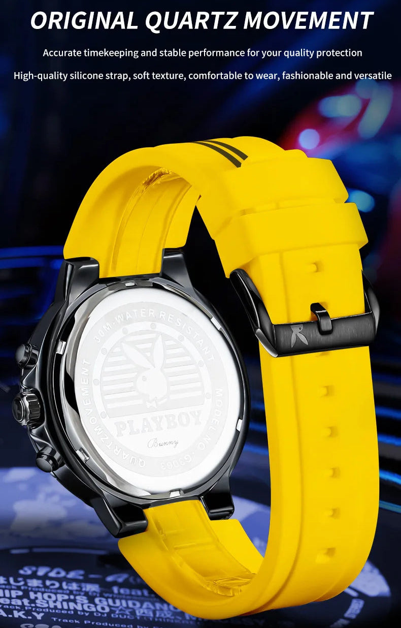 Luxury Men’s Watch – Quartz, Waterproof, Luminous Sports Design