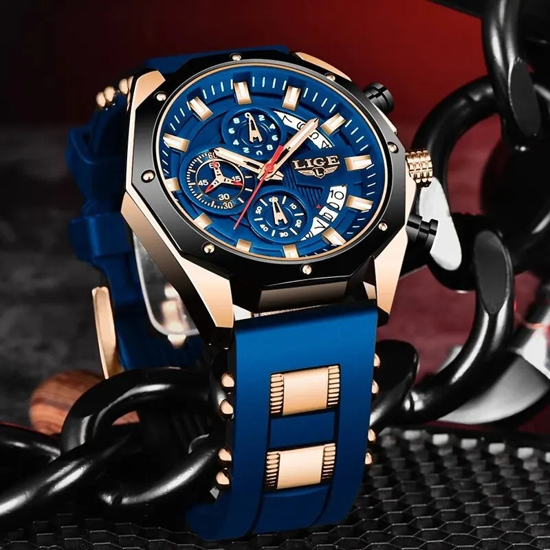 Luxury Chronograph – Waterproof Sport Quartz Watch for Men