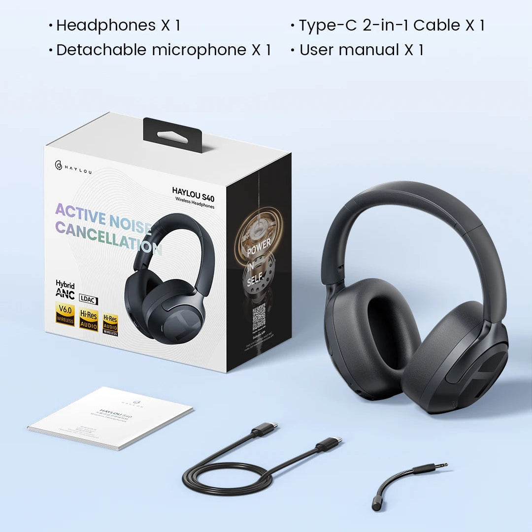 HAYLOU S40 ANC Wireless Headphones