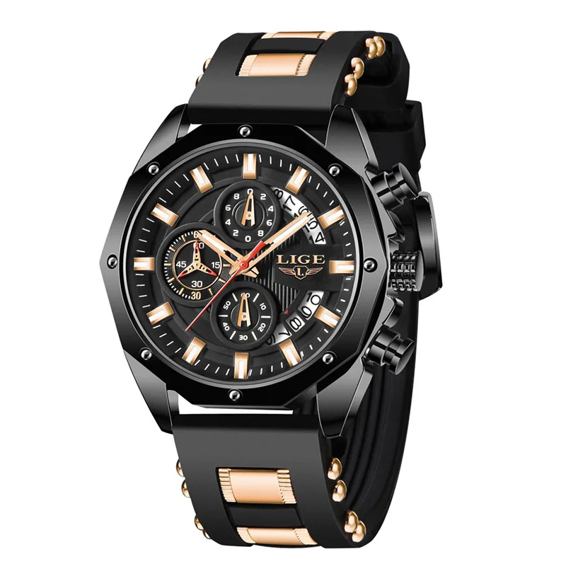 Luxury Chronograph – Waterproof Sport Quartz Watch for Men