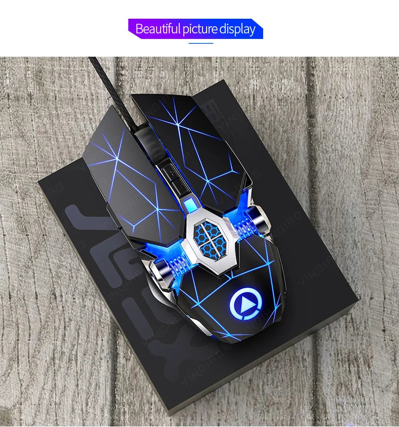 Wired RGB Ergonomic Gaming Mouse