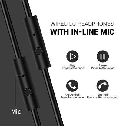 OneOdio Pro 50 Wired Studio Headphones with Microphone