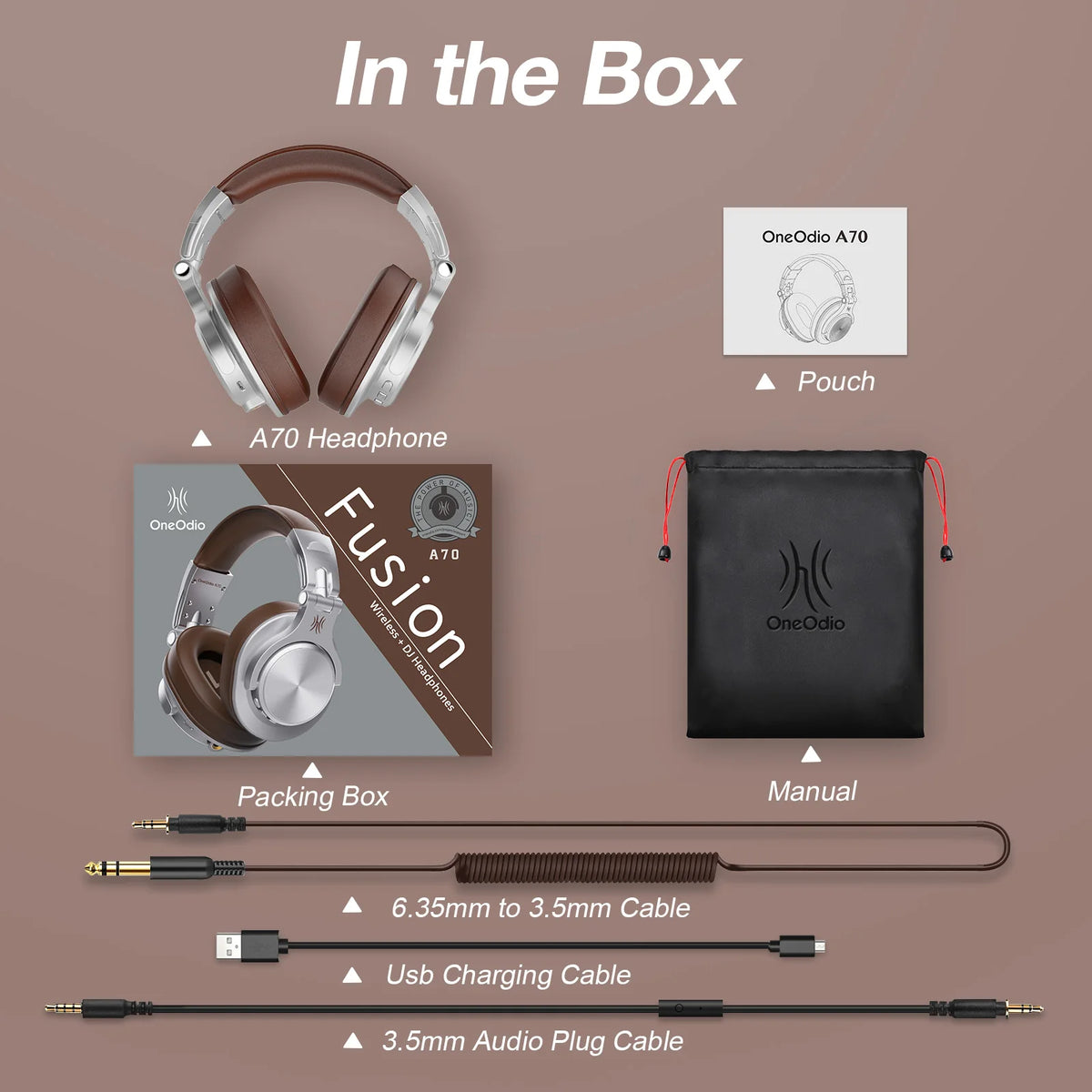 OneOdio A70 Wireless Studio Headphones