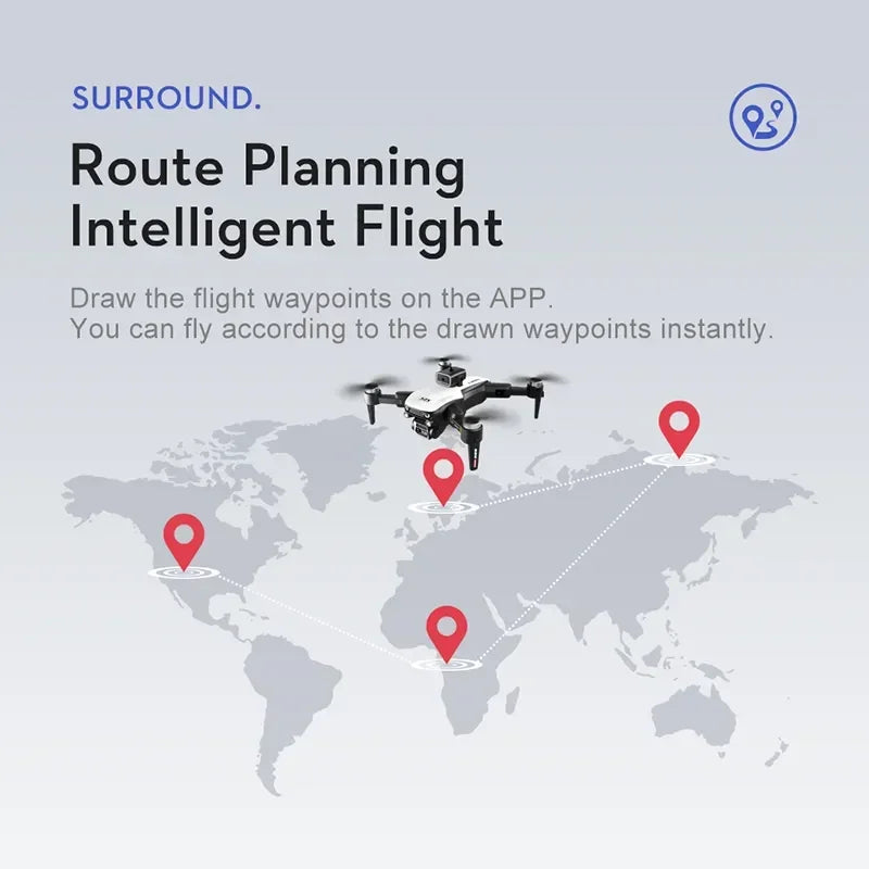 Drone 8K 5G GPS HD Aerial Photography Dual-Camera Omnidirectional Obstacle Brushless Avoidance Quadcopter