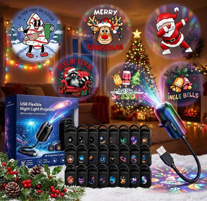HD Rotating Christmas Projector Light