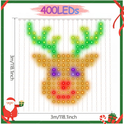 RGBIC Smart Christmas Curtain Lights