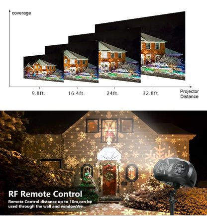 Outdoor Snowflake Christmas Projector Light