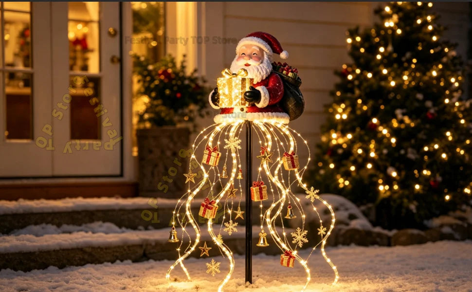 Santa Magic Fountain LED Garden Light — Global Mix holiday decor image 8