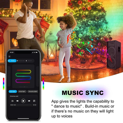 Smart Christmas Tree Lights with Star Topper