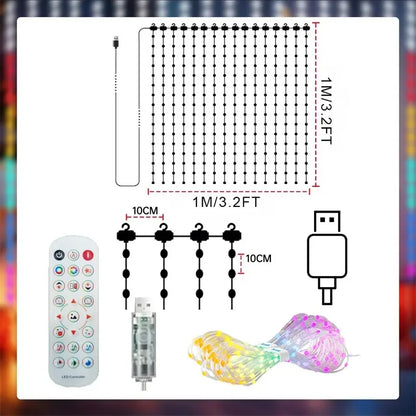 Smart LED Christmas Curtain Lights