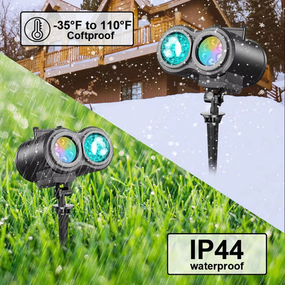2-in-1 Outdoor Christmas Projector Light