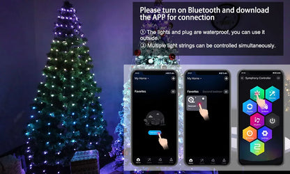 RGBIC Smart Christmas Tree Lights – 400 LED