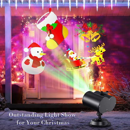 2-in-1 Outdoor Christmas Projector Light