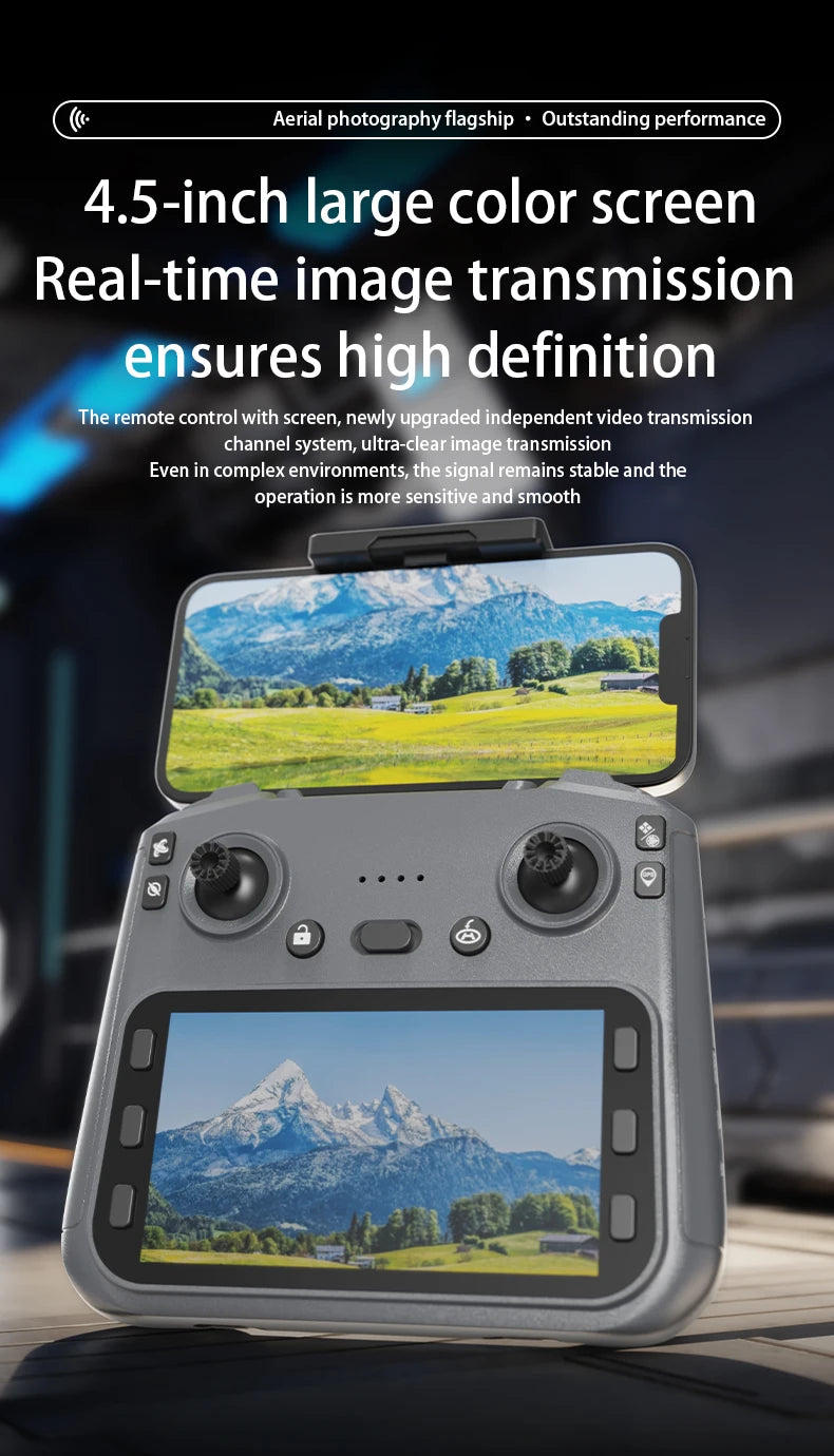 4K Professional Drone With HD Camera 3-Axis Gimbal GPS Dron 360° Obstacle Avoidance 5G WIFI RC Quadcopter Toys