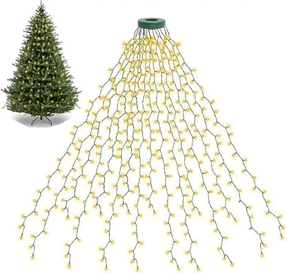 LED Waterfall Christmas Tree Lights — Global Mix holiday decor image 1