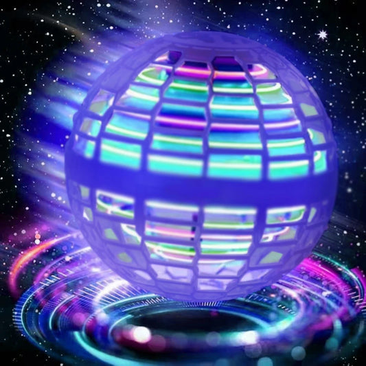  Flying Ball Children's Hand Controlled Color LED Cosmic Globe 360 °Rotating Suspension Ball Suitable for Indoor and Outdoor Toy