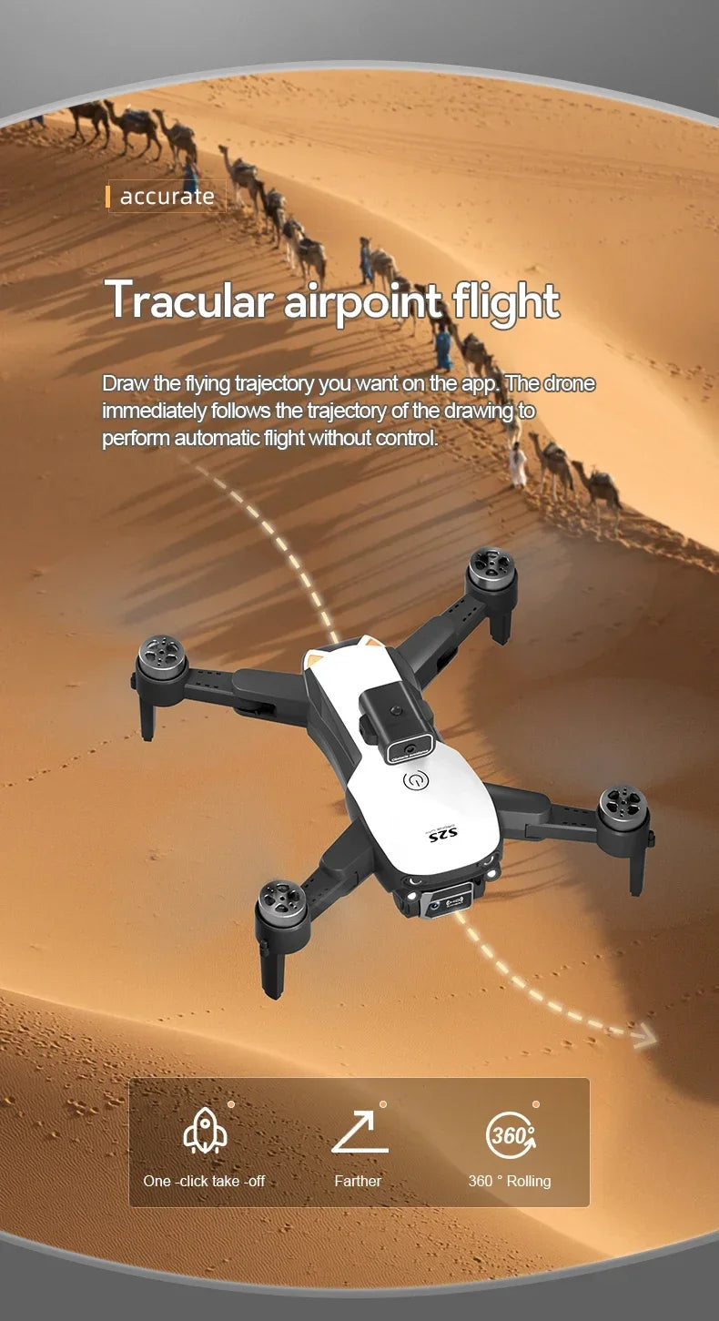 New Mini Drone Profesional 8K HD Camera Fly 25Min Obstacle Avoidance Brushless Foldable Quadcopter Optical