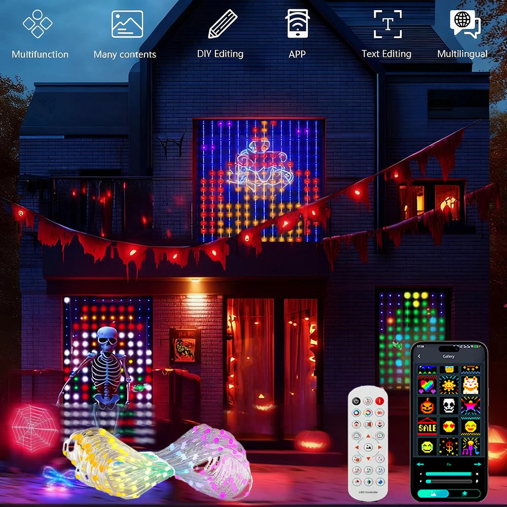 RGBIC Smart Christmas Curtain Lights