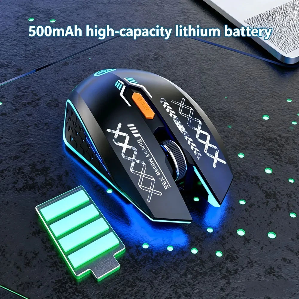 KEBIDUMEI Dual-Mode Wireless Gaming Mouse – Bluetooth 5.4 + 2.4G