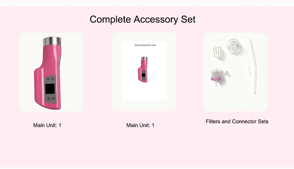 Vacuum Activated Hyaluronic Acid Beauty Gun Negative Pressure Moisturizing Microcrystal Pen Beauty Tool - Global Mix