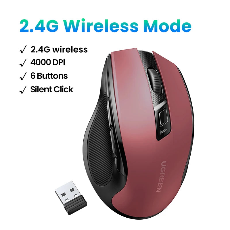 UGREEN Wireless Ergonomic Mouse
