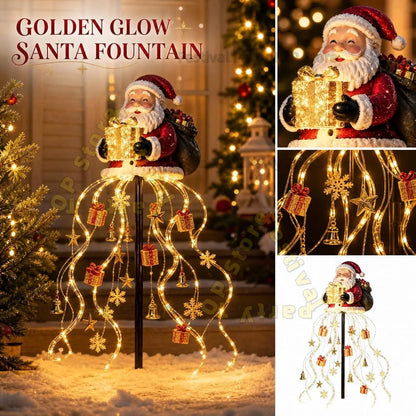 Santa Magic Fountain LED Garden Light — Global Mix holiday decor image 2