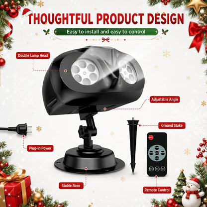 Outdoor Snowflake Christmas Projector Light