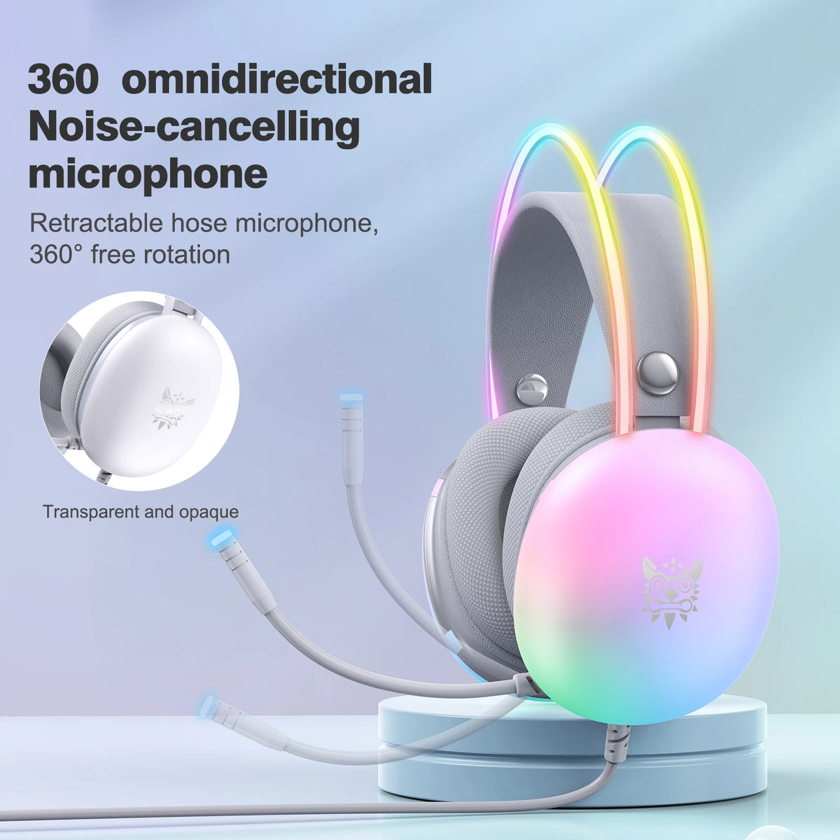 ONIKUMA RGB Gaming Headset, Mouse & Stand