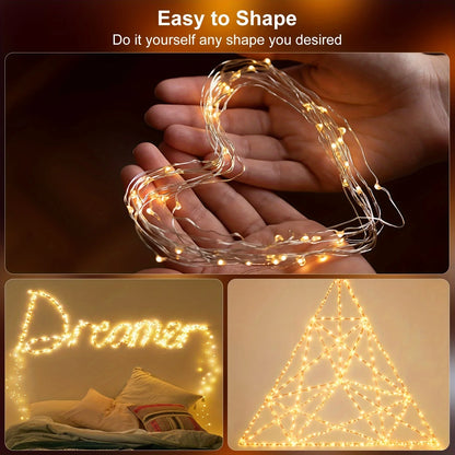 Outdoor Solar Christmas String Lights – 4 Pack