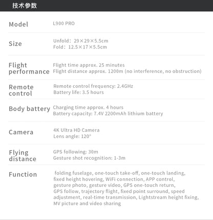 G900 Brushless Motor GPS 4K Professional Drone 5G WIFI Aerial Photography Helicopters Foldable Quadcopter