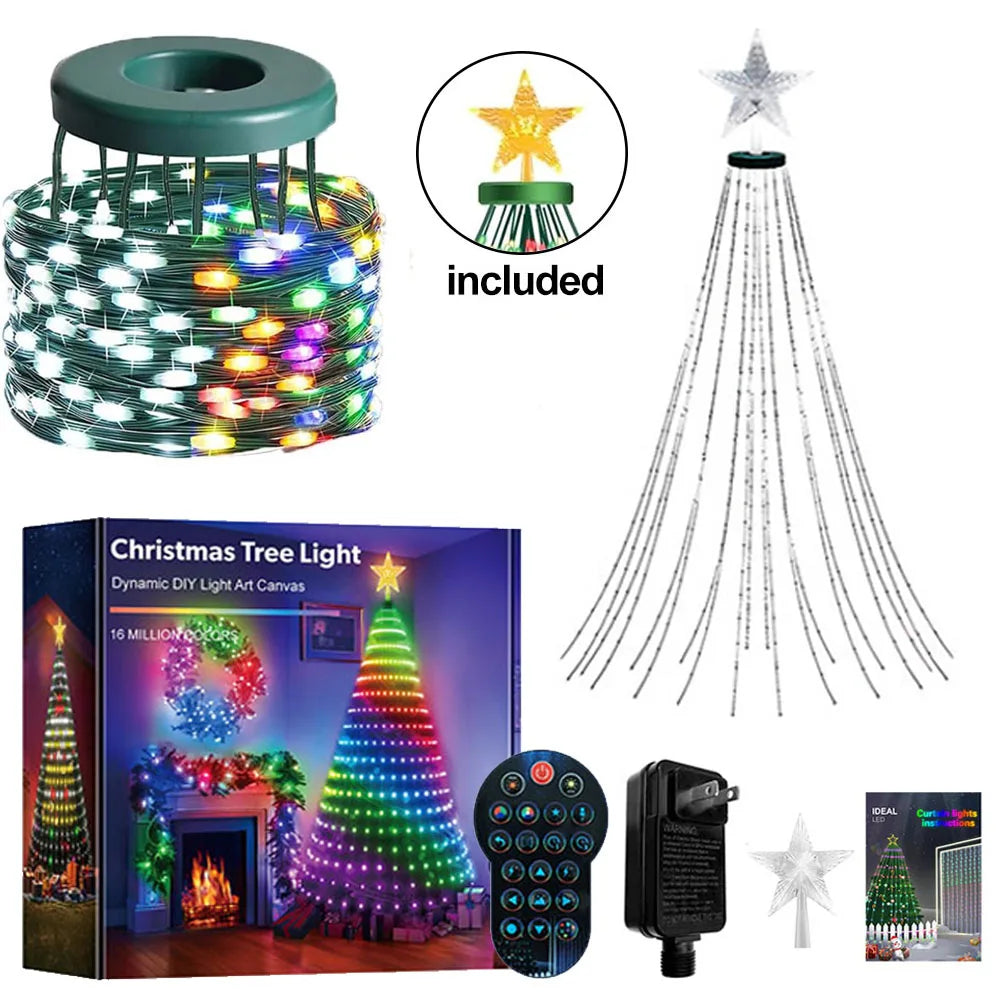 RGBIC Smart Christmas Tree Lights – 400 LED
