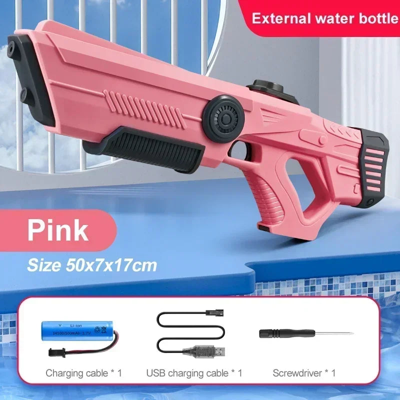 Electric Automatic Water Gun Toys Portable for Kids and Adults Summer Outdoor Fun