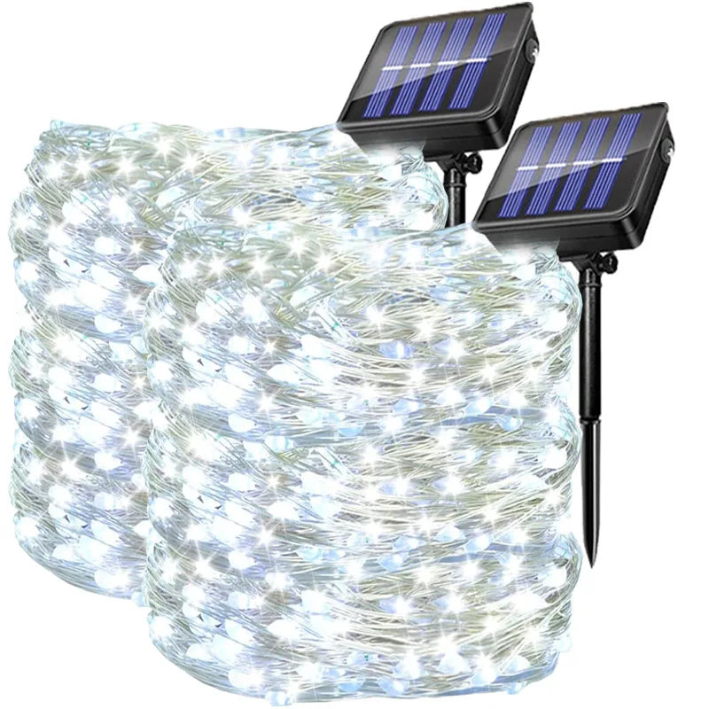 Outdoor Solar Christmas String Lights – 4 Pack