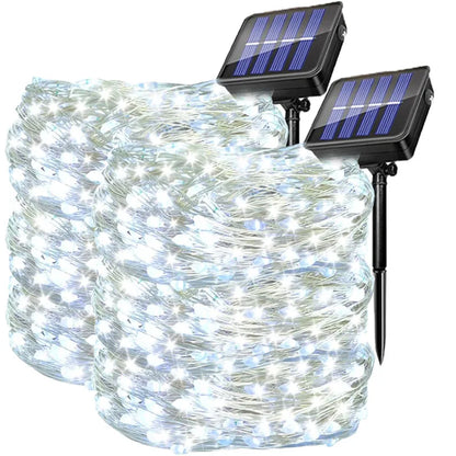 Outdoor Solar Christmas String Lights – 4 Pack