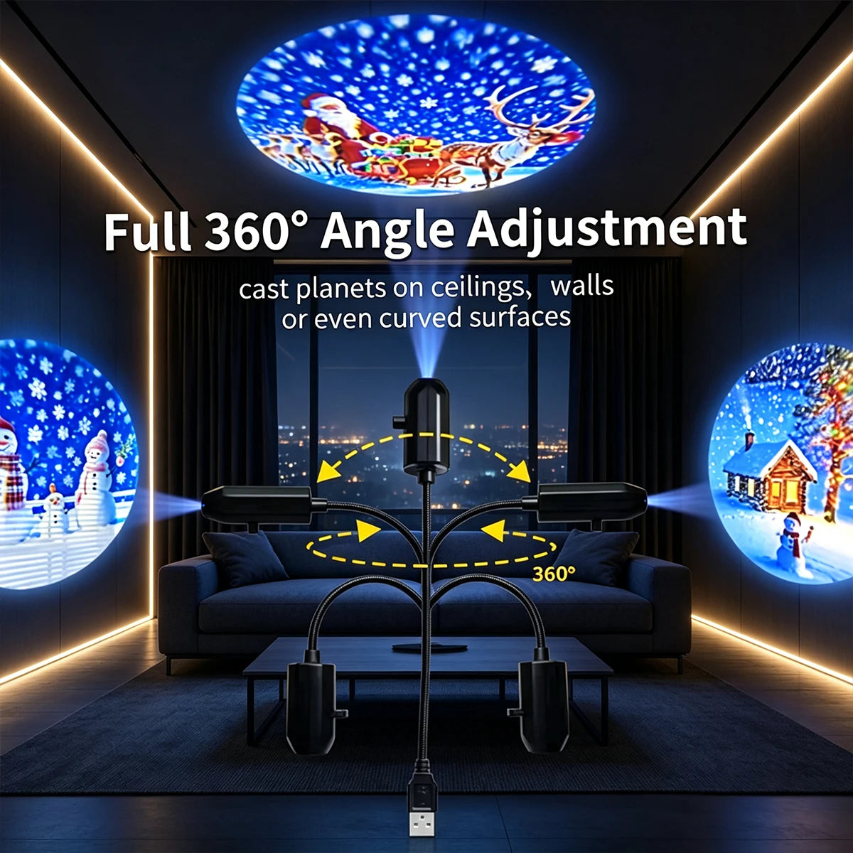 Christmas Holiday Projector Light