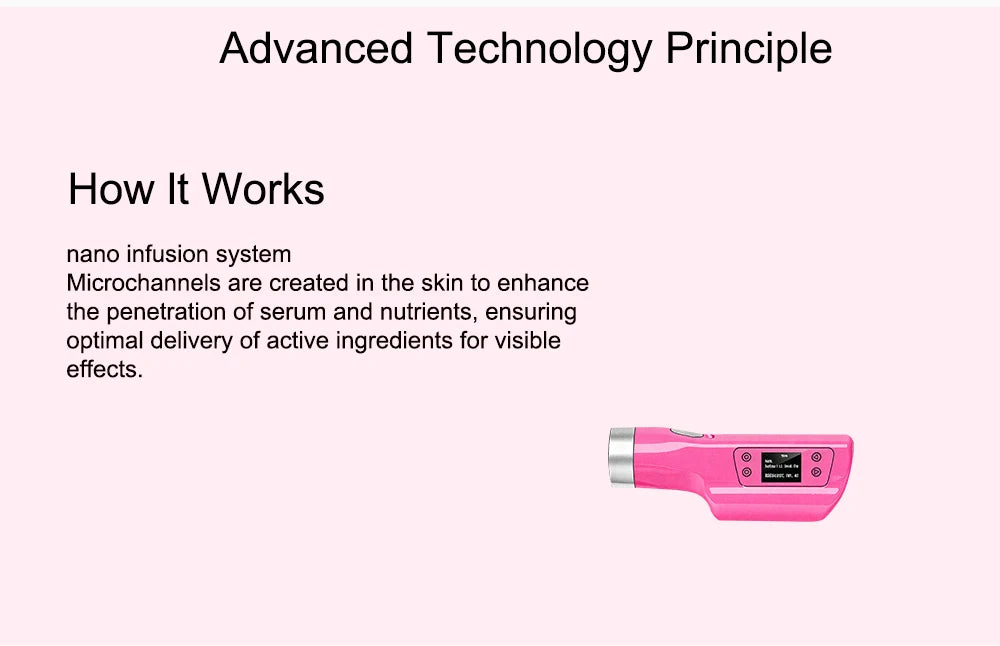 Vacuum Activated Hyaluronic Acid Beauty Gun Negative Pressure Moisturizing Microcrystal Pen Beauty Tool - Global Mix