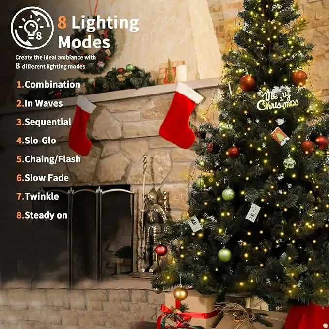 LED Waterfall Christmas Tree Lights — Global Mix holiday decor image 2