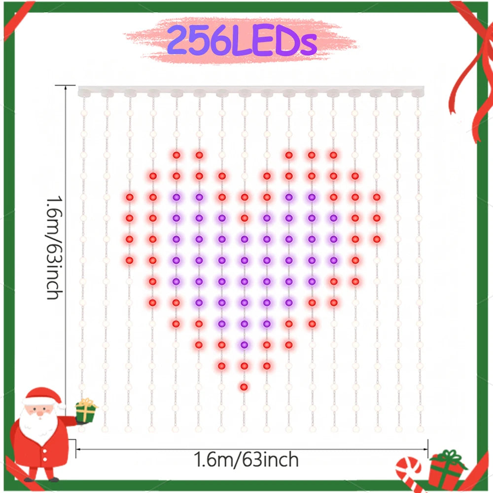 RGBIC Smart Christmas Curtain Lights