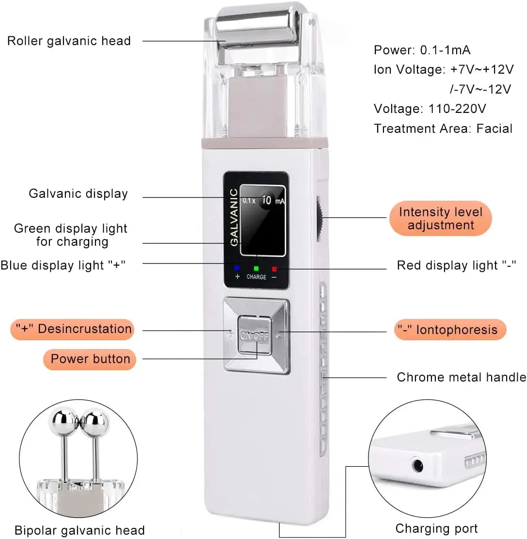 2-In-1 Micro Current EMS Facial Lifting And Firming Beauty Device Used For Deep Facial Cleansing Import And Export for Beauty - Global Mix