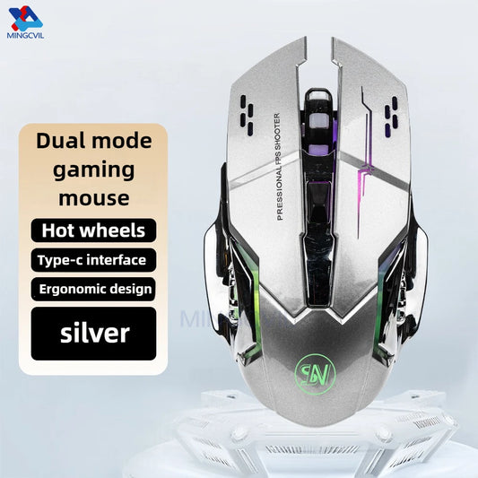 Rechargeable Wireless Gaming Mouse Bluetooth USB E-Sports Backlight